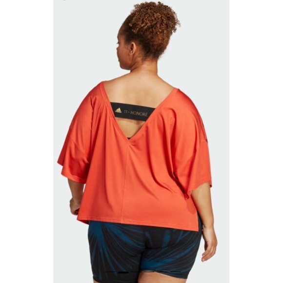 Puma Tops - NWT PUMA Wicking Tee 11 HONORE Tye Dye Trace Scarlet Back Black Band Size 2X